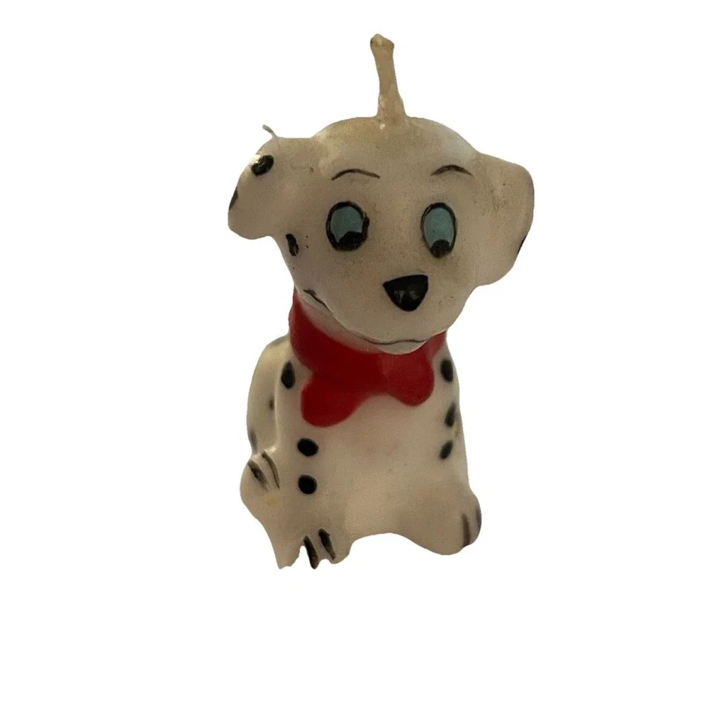 Dalmation Puppy Candles Cake Decor Dalmation Dog Set of 4